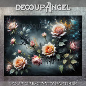 Traum von weichem Petal - Decoupage - Seidenpapier