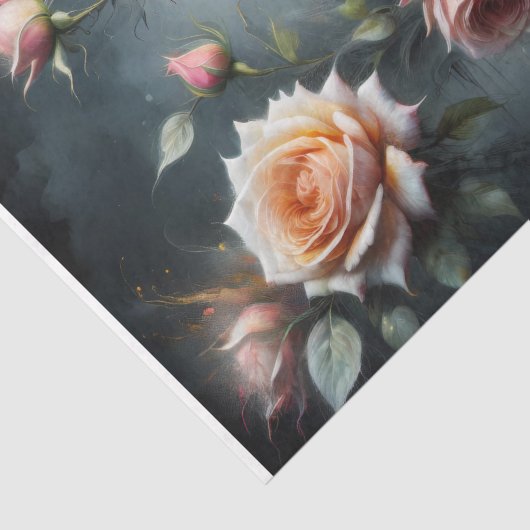 Traum von weichem Petal - Decoupage - Seidenpapier (Detail)