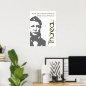 Traum von Wildnis Thoreau Poster (Heimbüro)