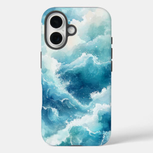 Traum Wasserfarbe Brandwellen Handy Fall iPhone 16 Hülle