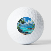 Träum weiter, tropisches Paradies, Golfball (Vorderseite)