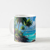 Traum Weiter, Tropisches Paradies, Kaffeetasse (Vorderseite Links)