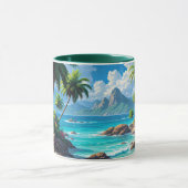 Träum weiter, tropisches Paradies, Tasse (Zentrum)