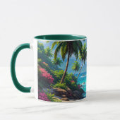 Träum weiter, tropisches Paradies, Tasse (Links)
