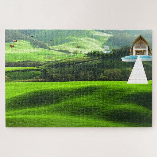 Traum Zuhause in den Rolling Hills Puzzle (Horizontal)