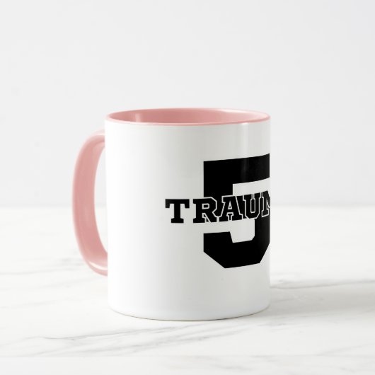 Trauma 5 Tasse (Vorderseite Links)