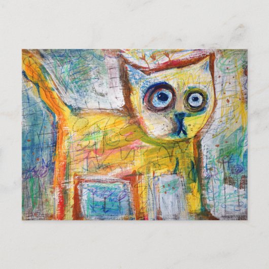 Trauma Cat Postkarte (Vorderseite)