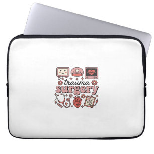Trauma-Chirurgie Vintage-Medizin Vektor-Shirt-Desi Laptopschutzhülle