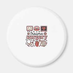 Trauma-Chirurgie Vintage Medizin Vektor-Shirt-Desi Magnet