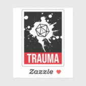 Trauma Critical Versag D20 Dice Aufkleber (Blatt)