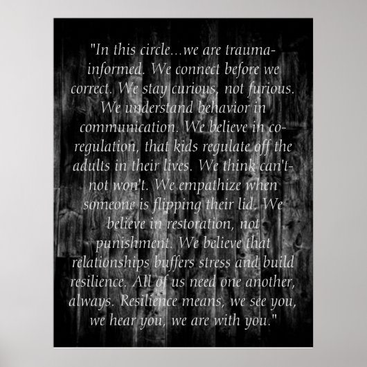 Trauma-Informierte Zitate Poster (Vorne)