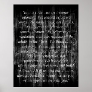 Trauma-Inkenntnisgebote Poster