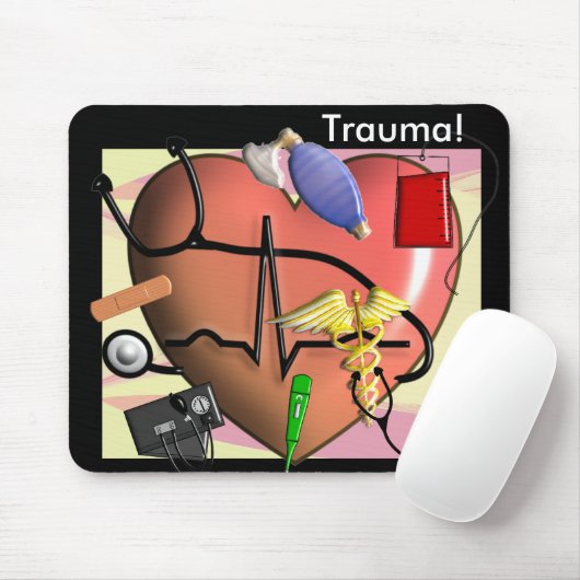 Trauma-Krankenschwester-Kunst-Geschenke Mousepad (Mit Mouse)