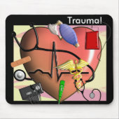 Trauma-Krankenschwester-Kunst-Geschenke Mousepad (Vorne)