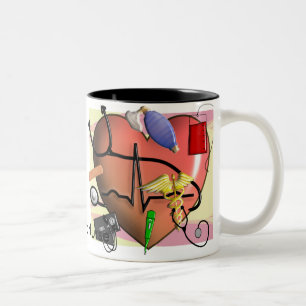 Trauma-Krankenschwester-Kunst-Geschenke Zweifarbige Tasse