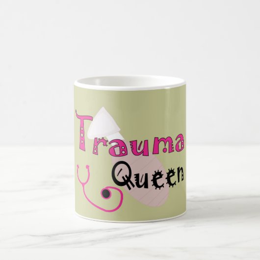 Trauma-Krankenschwester-"Trauma-Königin-" Kaffeetasse (Mittel)