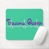 Trauma-Krankenschwester-"Trauma Queen T - Shirts Mousepad (Mit Mouse)