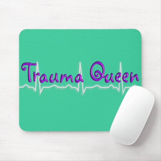 Trauma-Krankenschwester-"Trauma Queen T - Shirts Mousepad (Mit Mouse)