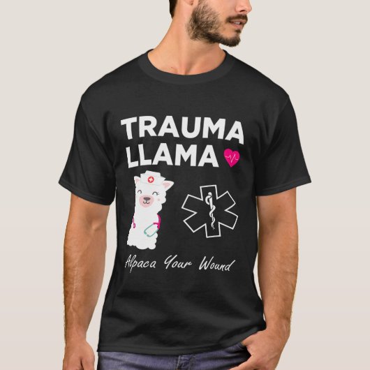 TRAUMA LLAMA Alpaca Ihr wunder I Funny Nurse Param T-Shirt (Vorderseite)