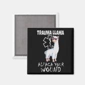 Trauma Llama Emt Design Medic Ems Alpaca Ihr Wunsc Magnet (Vorderseite/Rückseite)