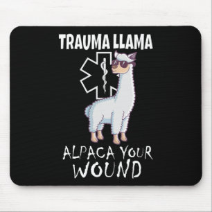 Trauma Llama Emt Design Medic Ems Alpaca Ihr Wunsc Mousepad