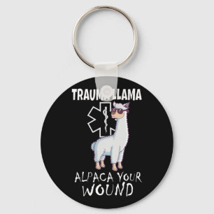 Trauma Llama Emt Design Medic Ems Alpaca Ihr Wunsc Schlüsselanhänger