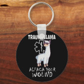 Trauma Llama Emt Design Medic Ems Alpaca Ihr Wunsc Schlüsselanhänger (Vorderseite)