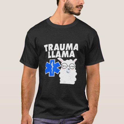 Trauma Llama Emt Ems T-Shirt (Vorderseite)
