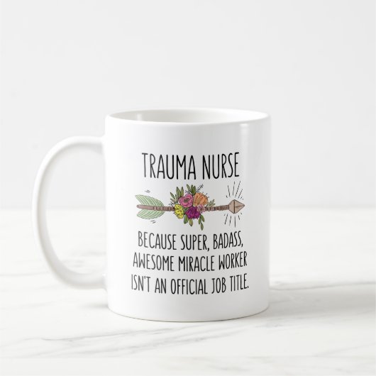 Trauma Nurse Emergency ER ICU Kaffeetasse (Links)