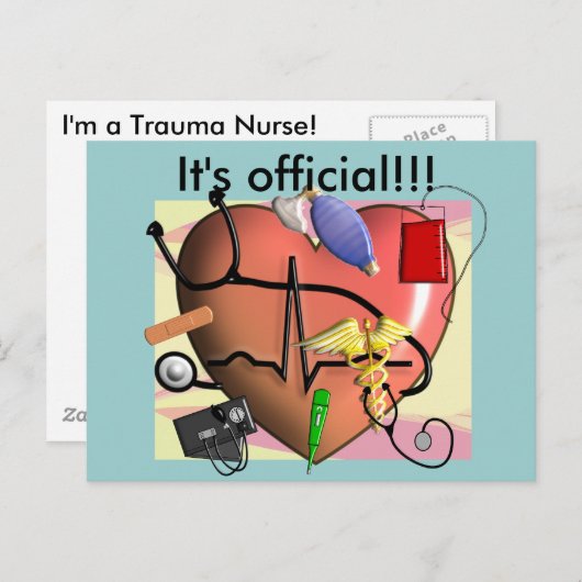 Trauma Nurse Kunstgeschenke Postkarte (Vorne/Hinten)