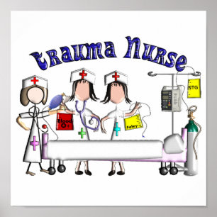 Trauma Nurse Poster - Einzigartige 3D-Grafik