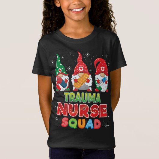 Trauma Nurse Squad Weihnachtsgnomes Ugly Sweater G T-Shirt (Vorderseite)