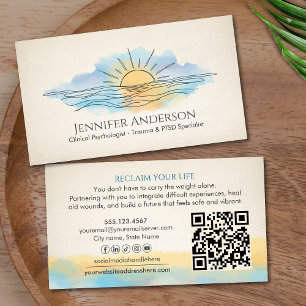 Trauma-Wiederherstellung Sonnenaufgang über dem Oz Visitenkarte