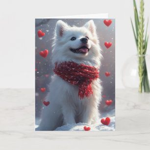 Traumamerikanischer Eskimo-Valentinstag Karte