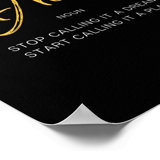 Traumangebot Inspirierend Poster (Ecke)