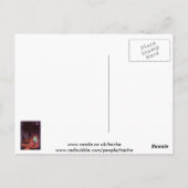 Traumareise mit Angst Postkarte (Rückseite)