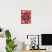 Traumartige Korallen-Fraktal Poster (Heimbüro)