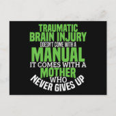 Traumatic Brain Injury Awareness T Shirt TBI Aware Postkarte (Vorderseite)