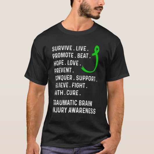Traumatic Brain Injury Survivor Beat Hope TBI Warr T-Shirt (Vorderseite)