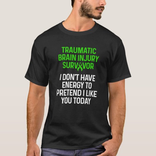 Traumatic Brain Injury Survivor TBI Warrior T-Shirt (Vorderseite)
