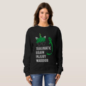 Traumatic Brain Injury Survivor Unicorn TBI Warrio Sweatshirt (Vorne ganz)