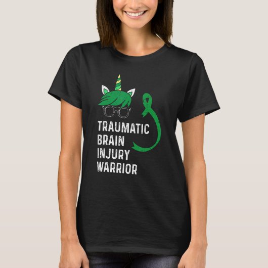 Traumatic Brain Injury Survivor Unicorn TBI Warrio T-Shirt (Vorderseite)