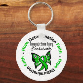 Traumatic Brain Injury v2 Schlüsselanhänger (Vorderseite)