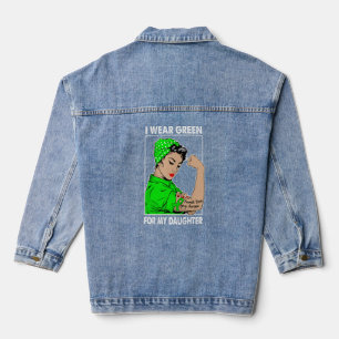 Traumatische Gehirnverletzung Ich trage Grün für m Jeansjacke