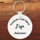 Traumatisches Bewusstsein für Verletzungen Schlüss Schlüsselanhänger (Vorderseite)