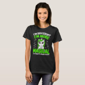 Traumatisches Brain Awareness Unicorn Green Ribbon T-Shirt (Vorne ganz)