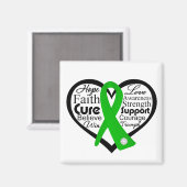 Traumatisches Brain Injury Heart Ribbon Collage Magnet (Vorderseite/Rückseite)