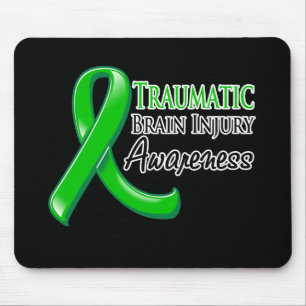 Traumatisches Brain Injury Injury Awareness Ribbon Mousepad
