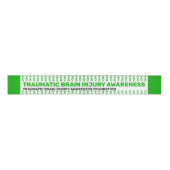 Traumatisches Gehirnverletzungs-Bewusstsein Muster Ripsband (Vorderseite)