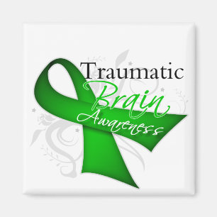 Traumatisches Hirnverletzung-Bewusstseins-Band Magnet